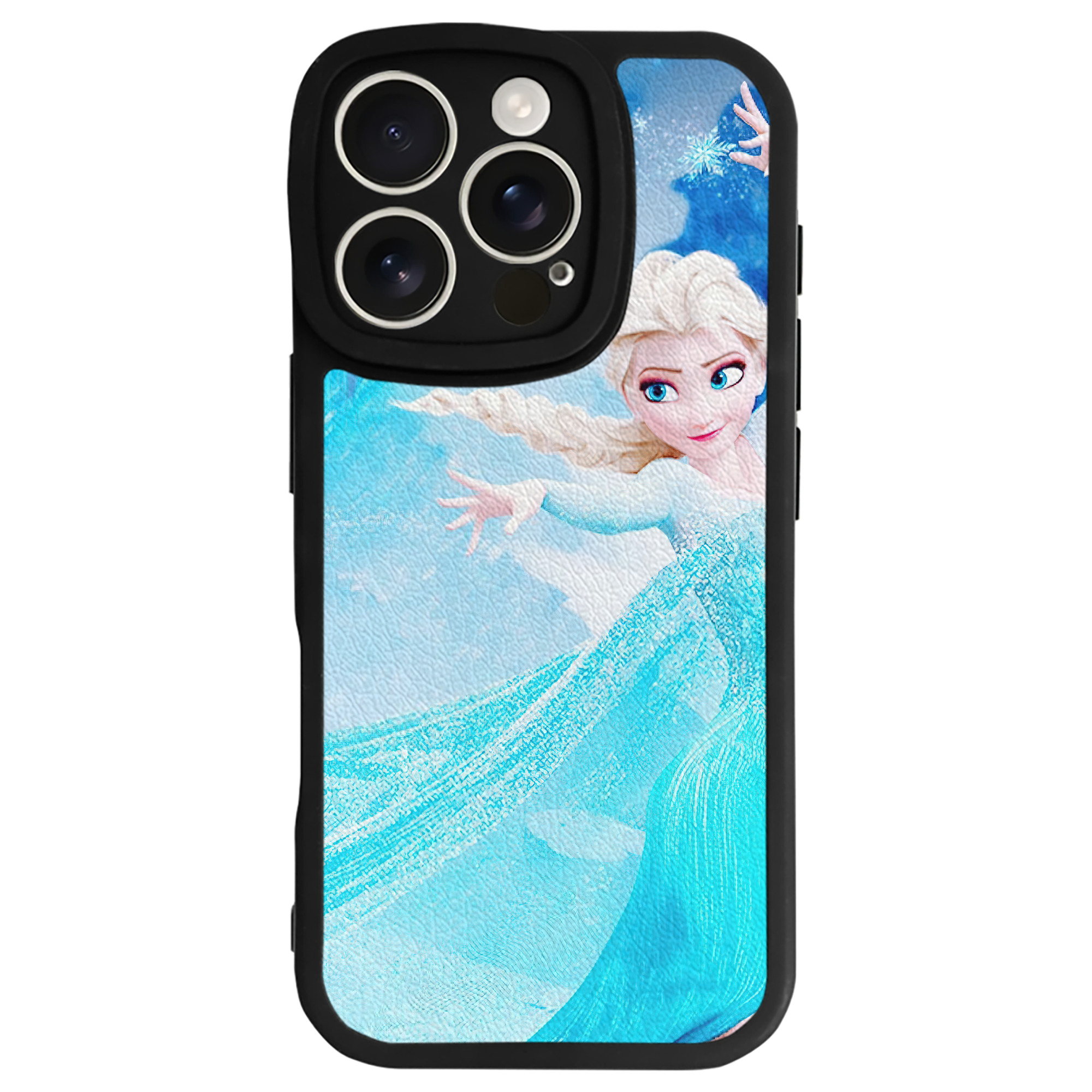 （画像用） アナと雪の女王 アンナ エルサ Frozen Anna Elsa 【iPhone 16シリーズ対応】シリコンスマホケース（レザー調） 材質：シリコン